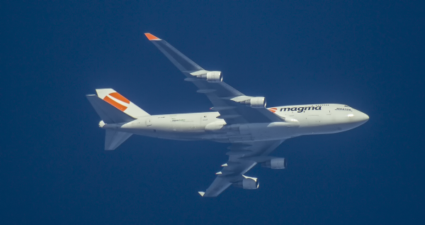 MAGMA AVIATION BOEING 747F TF-AFN ROUTING EAST AS ABD714  GSP GREENVILLE-SPAR---FRA  FRANKFURT  37,000FT.