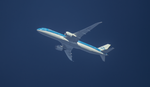 KLM BOEING 787-9 DREAMLINER PH-BHD ROUTING WEST AS KLM717   AMS  AMSTERDAM---SJO  SAN JOSE   36,000FT.
