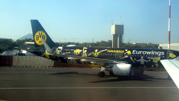 Eurowings Airbus A320 D-AEWM BVB Dortmund Fan Airbus