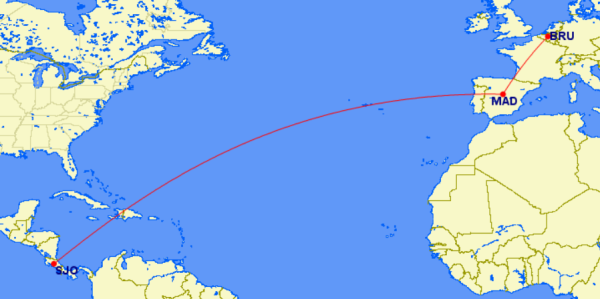 Intercontinental flights