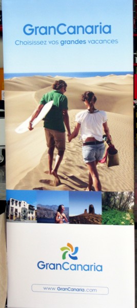 Advertisement for vacations in Gran Canaria