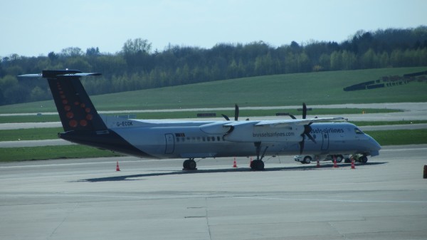 There was another SN aircraft in HAM: this Q400 seemed to have gone technical...