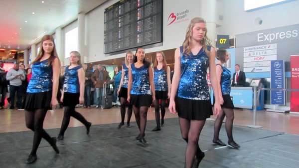 Irish folk dances in the main hall, performed by a group of Irish ladies living in Belgium