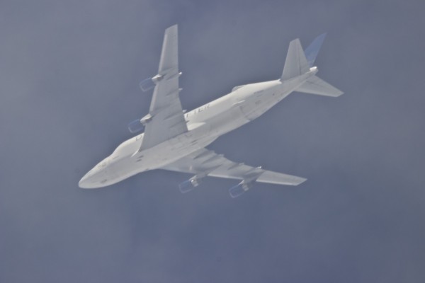 Boeing 747-409(LCF) Dreamlifter flying at 32,000 ft from Taranto (Italy) to....