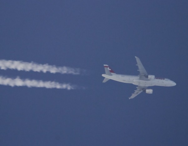 Swiss A320 (HB-IJD) flying at 36,000 ft from GVA to CFU