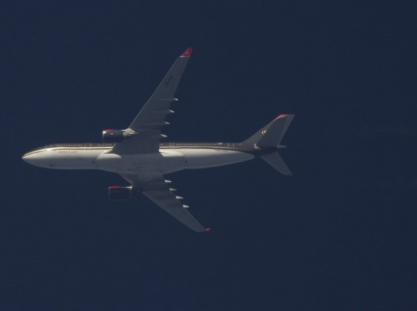 Royal Jordanian A332 (JY-AIF) flying at 36,000 ft from AMM to JFK