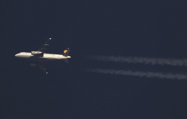 Lufthansa A319 (D-AIBD) flying at 39,000 ft from PMI to MUC