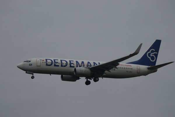 Pegasus271 on final 25R. Dedeman colors (TC-APJ)