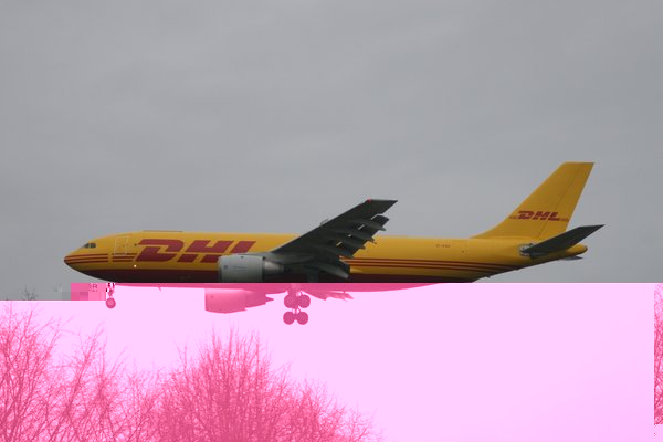 DHL A300 on final 25R. (EI-EAD)