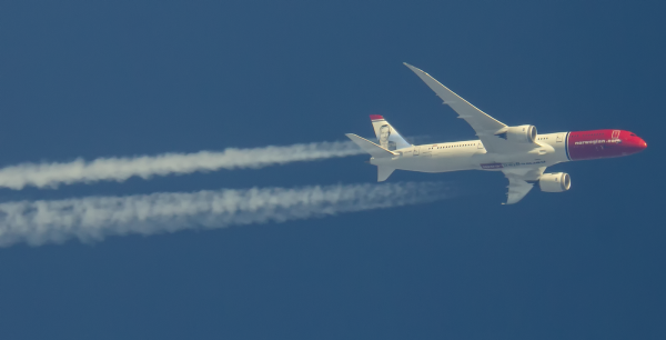 NORWEGIAN(VICTOR BORGE LIVERY) LN-LNK ROUTING SOUTH AS DY7114  LOS ANGELES-ROME   39,000FT,
