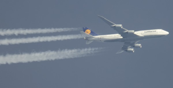 LUFTHANSA BOEING 747 D-ABVC ROUTINF EAST AS LH465 ORLANDO-FRANKFURT 38,000FT.