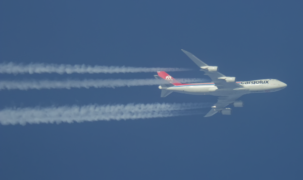 CARGOLUX BOEING 747 LX-VCK ROUTING EAST AS CLX86M   HOUSTON--LUXEMBOURG    41,000FT.